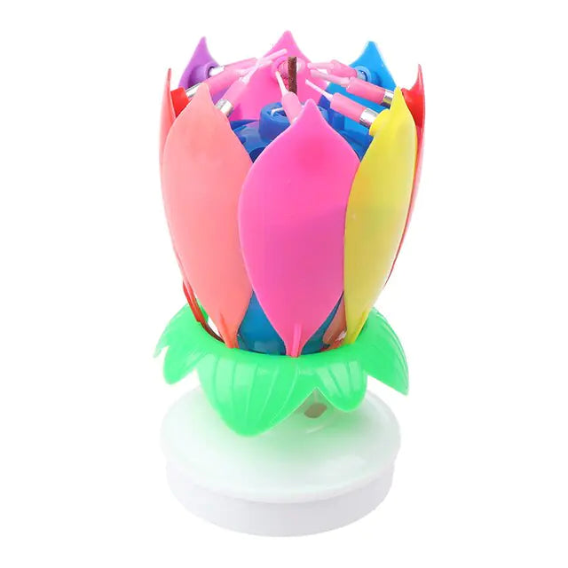 Lotus Music Birthday Candle - AlburyMart