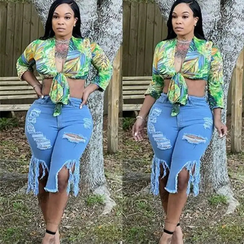 Denim Medium Ladies Pants - AlburyMart