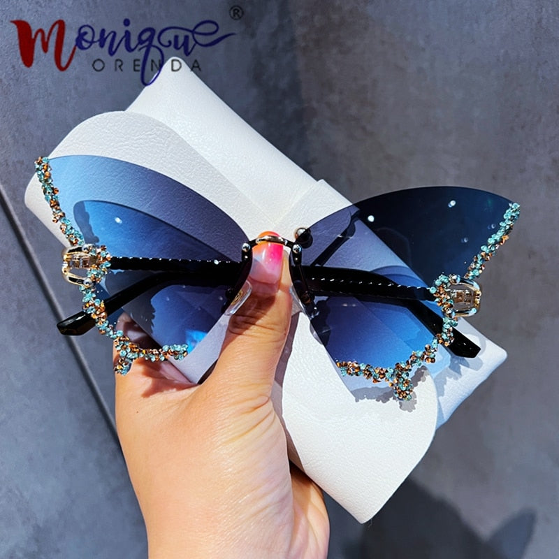 Diamond Butterfly Sunglasses - AlburyMart