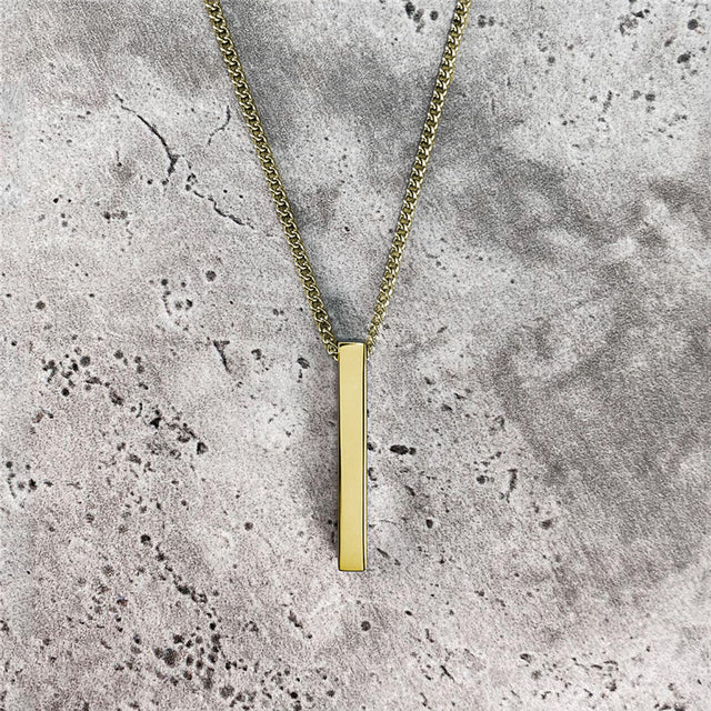 Rectangle Pendant Necklace - AlburyMart