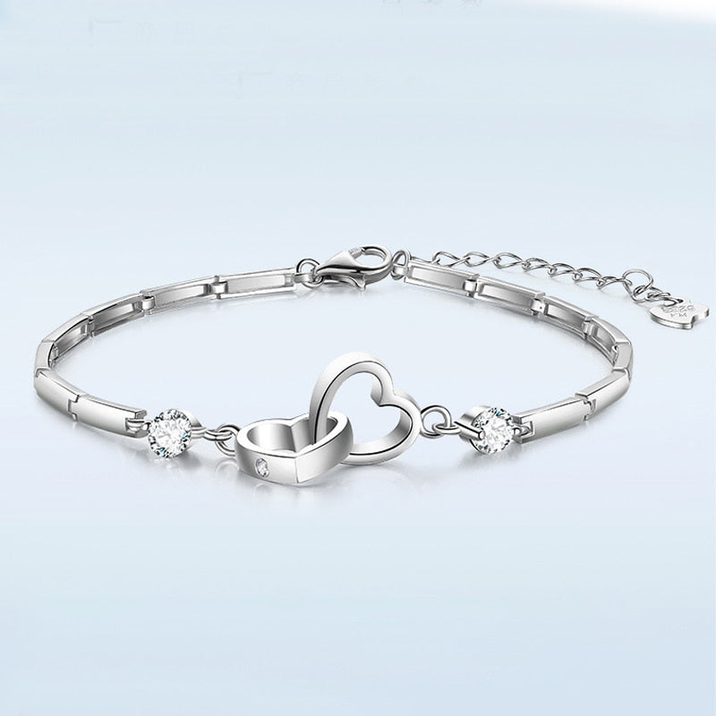 Double Heart Bracelet - AlburyMart
