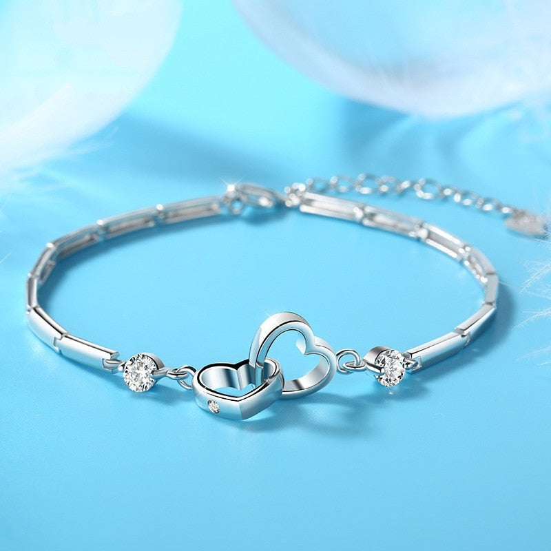 Double Heart Bracelet - AlburyMart