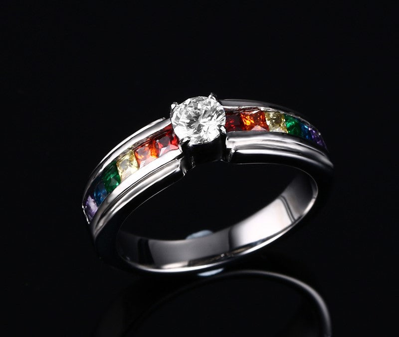 Zircon Rainbow Ring - AlburyMart
