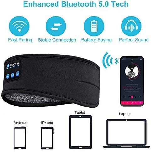 Bluetooth Sleeping Headphones Sports Headband - AlburyMart