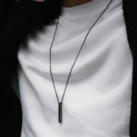 Rectangle Pendant Necklace - AlburyMart