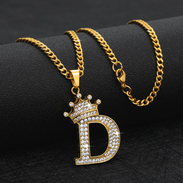 Zircon Alphabet Necklace