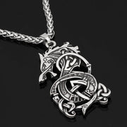 Viking Dragon Pendant Necklace