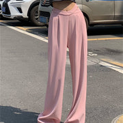 Solid Casual Loose Pants