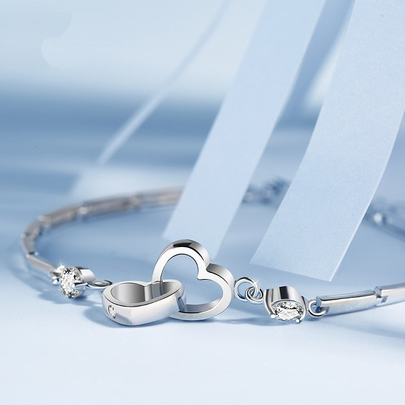 Double Heart Bracelet - AlburyMart