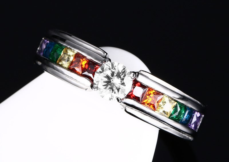 Zircon Rainbow Ring - AlburyMart