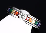 Zircon Rainbow Ring